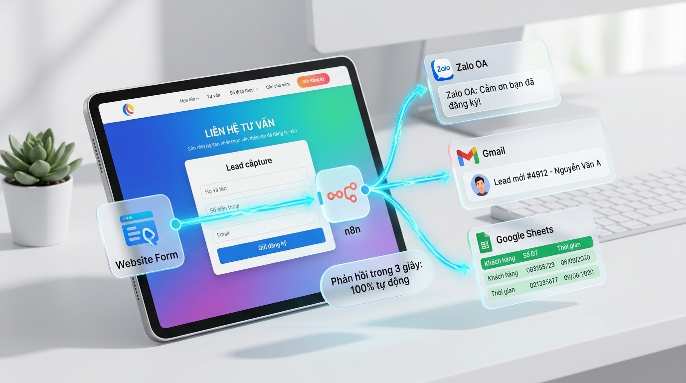 Lead Routing Tự Động (Form → Zalo OA + Gmail + Sheets)