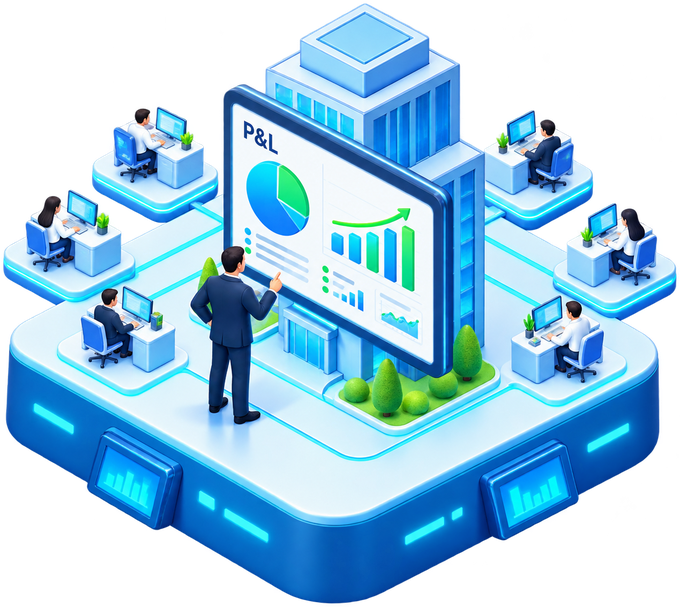 Tổ hợp P&L 6 Phòng ban Tự chủ
