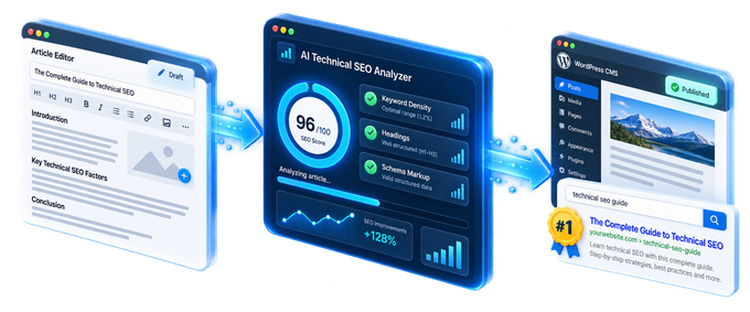 Kiểm toán SEO On-Page & Xuất bản CMS Tự động