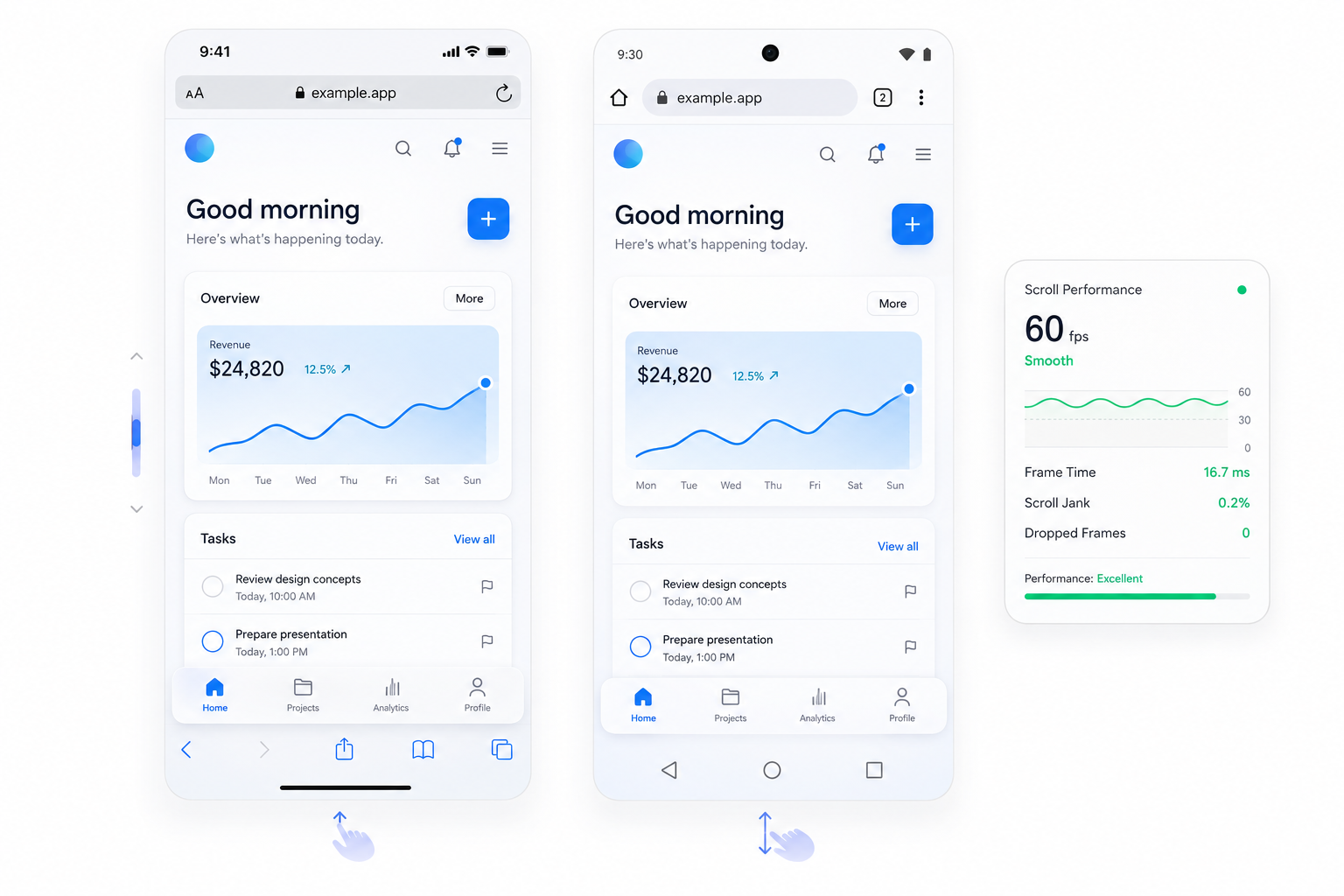 Cắt Giao Diện Ứng Dụng Di Động (Mobile Web App)