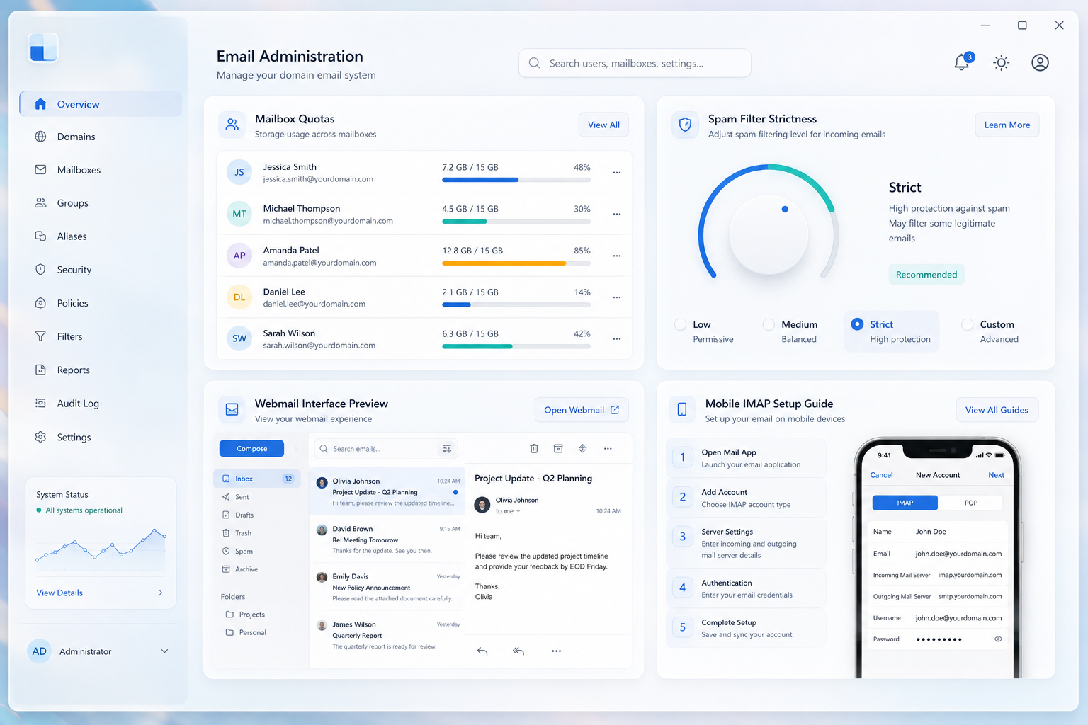 Hệ Thống Email Tên Miền Doanh Nghiệp Riêng