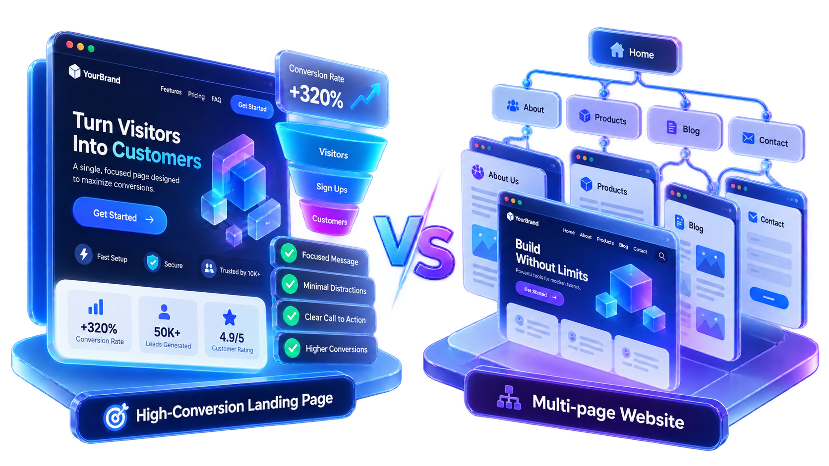 Chi Phí Làm Landing Page So Với Website Trọn Gói: Khi Nào Trang Đơn Chuyển Đổi Gấp 3 Lần?