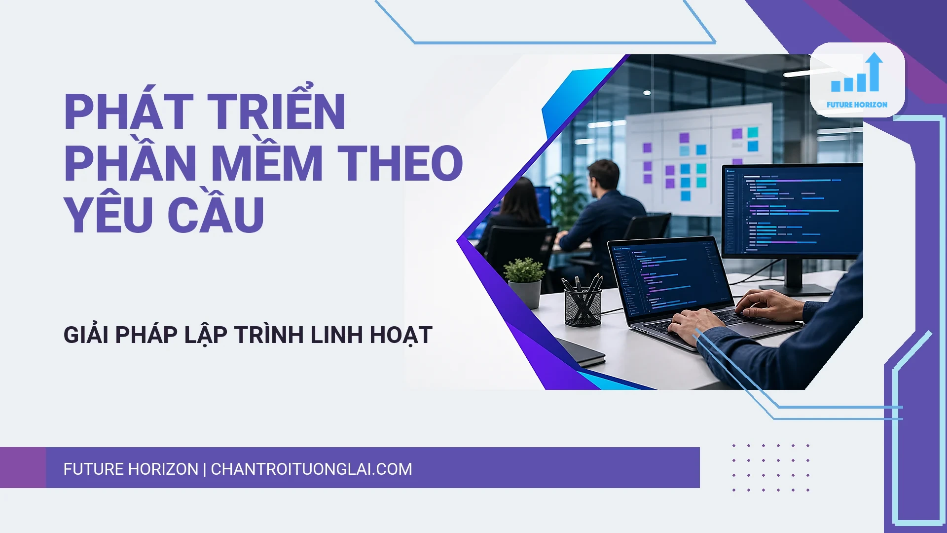 Ảnh bìa dịch vụ Phát triển phần mềm theo yêu cầu