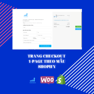 GÓI THIẾT KẾ: TRANG CHECKOUT 1-PAGE THEO MẪU SHOPIFY