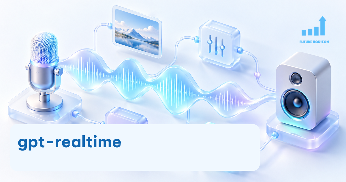 gpt realtime fhc - gpt-realtime: năng lực, chi phí và giới hạn qua nguồn chính thức 1 Micro, sóng âm và loa minh họa hội thoại gpt-realtime