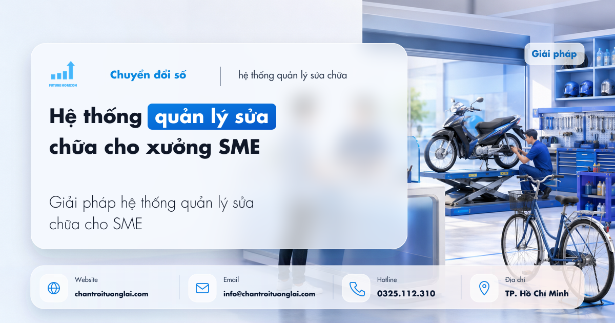 Hệ thống quản lý sửa chữa: thống nhất phiếu, linh kiện và lịch hẹn trả xe