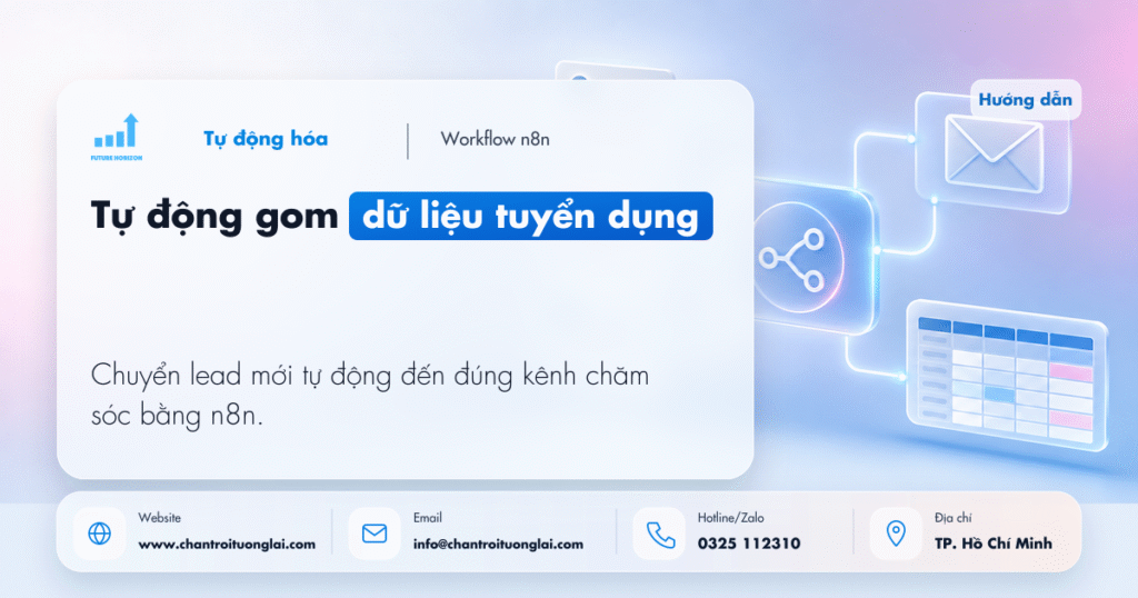 Tự động hóa tổng hợp dữ liệu tuyển dụng từ form, email và bảng theo dõi bằng n8n