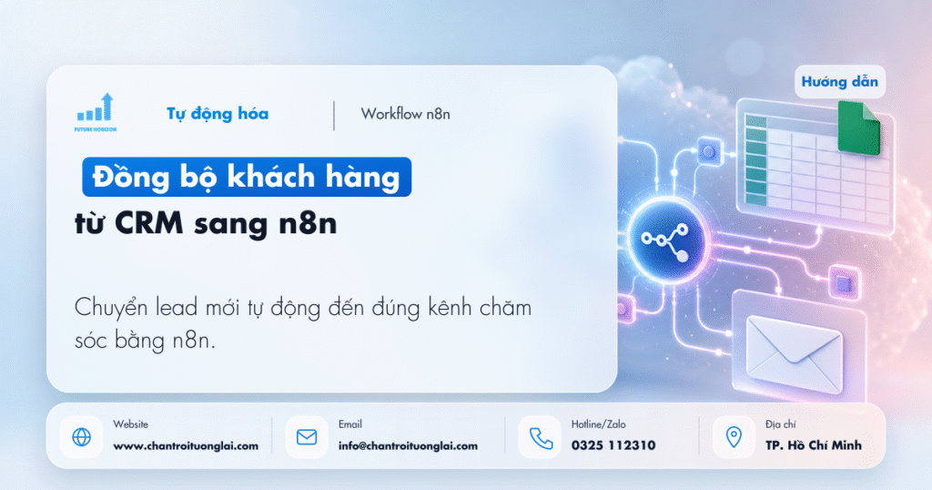 Tự động hóa đồng bộ dữ liệu khách hàng giữa CRM, Google Sheets và Email Marketing bằng n8n