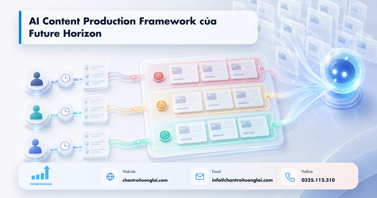 AI Content Production Framework của Future Horizon Minh họa ai content production framework của future horizon trong tự động hóa quy trình bằng n8n