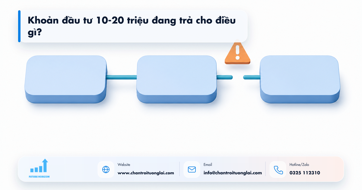 Khoản đầu tư 10-20 triệu đang trả cho điều gì? Minh họa khoản đầu tư 10-20 triệu đang trả cho điều gì? trong tự động hóa quy trình bằng n8n