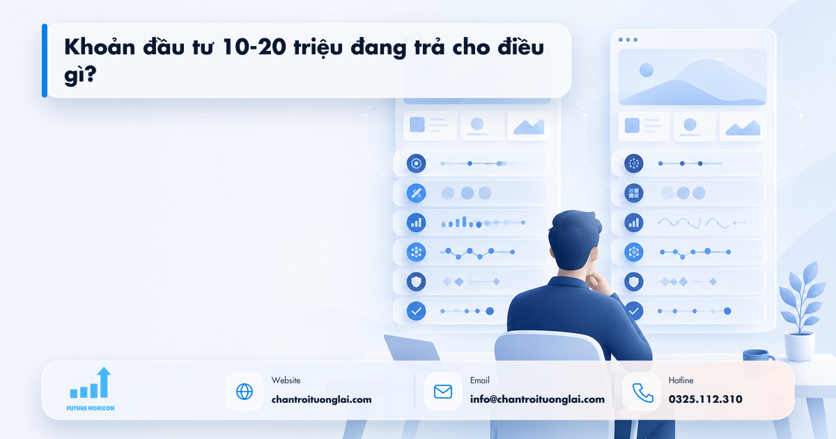 Minh họa khoản đầu tư 10-20 triệu đang trả cho điều gì? trong tự động hóa quy trình bằng n8n
