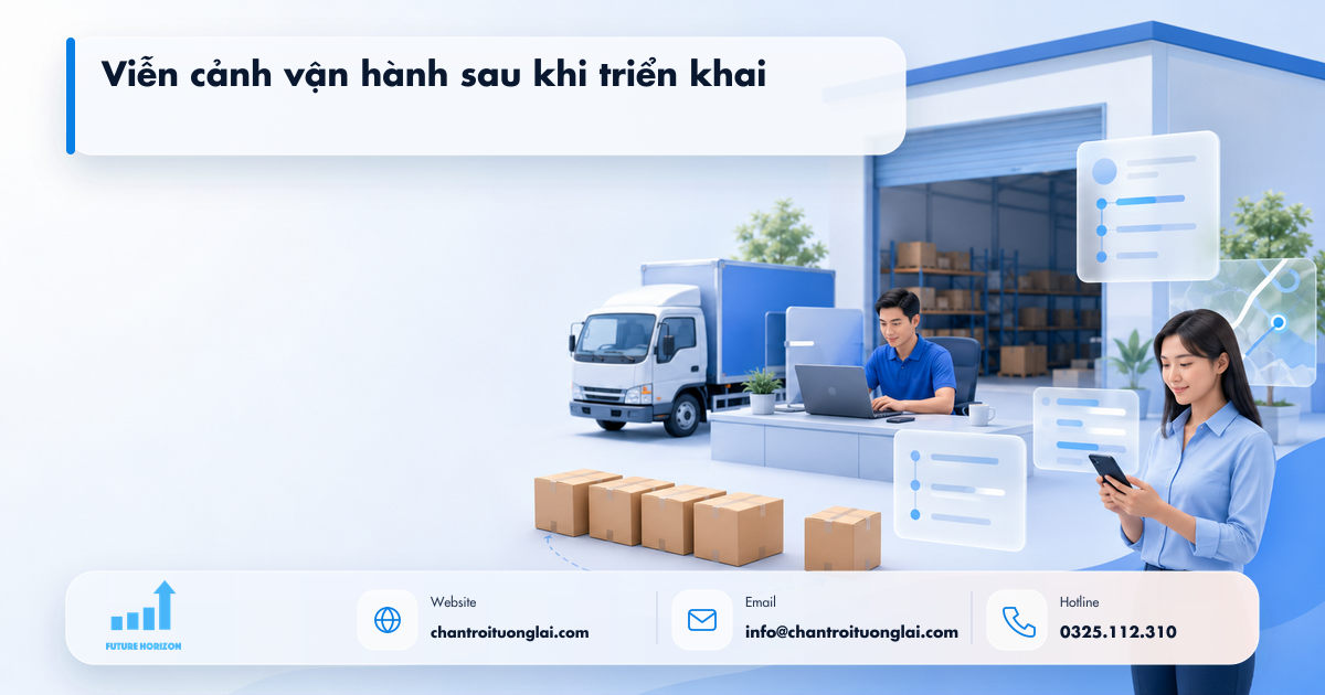 Viễn cảnh vận hành sau khi triển khai Minh họa viễn cảnh vận hành sau khi triển khai trong tự động hóa quy trình bằng n8n