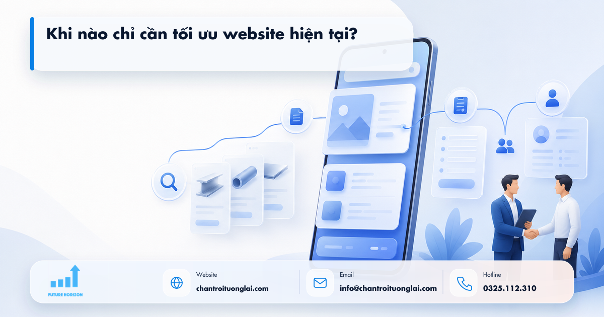 When do you just need to optimize your current website? Illustrate when you only need to optimize your current website? in process automation using n8n