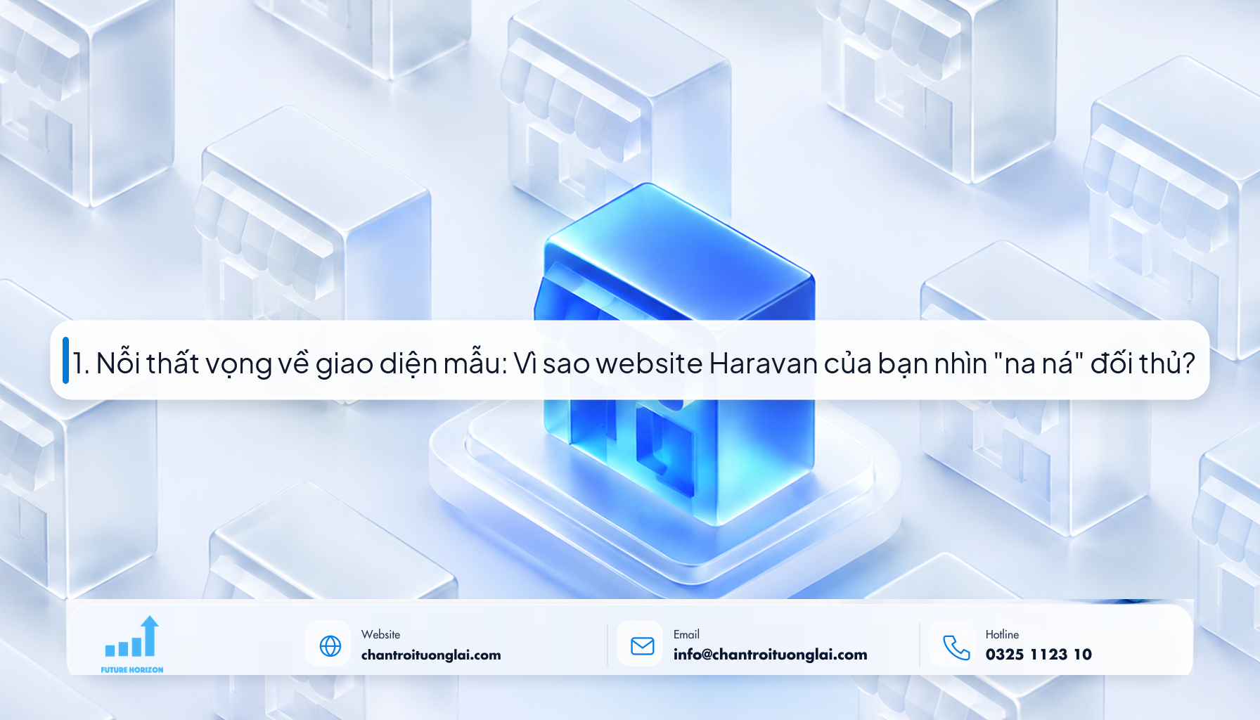 Minh họa nỗi thất vọng về giao diện mẫu Haravan na ná đối thủ theo phong cách Fluent 2.5D
