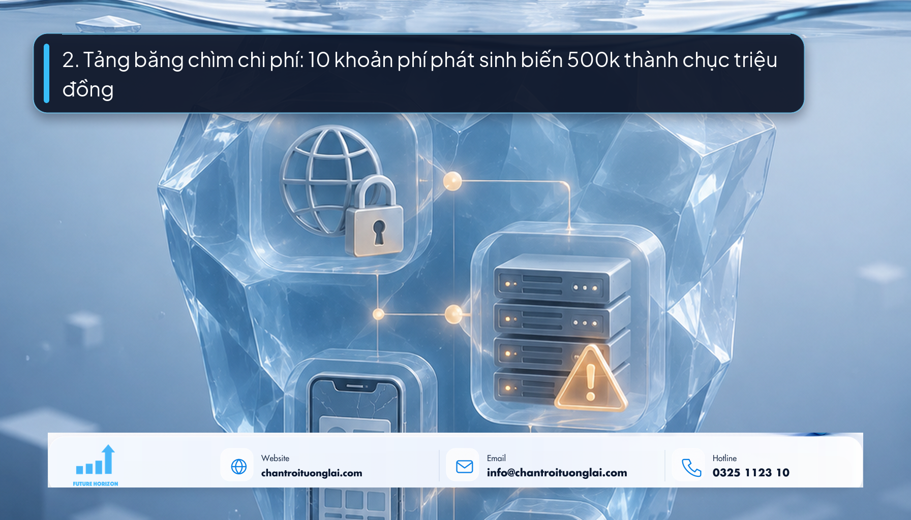 2. Tảng băng chìm chi phí: 10 khoản phí phát sinh biến 500k thành chục triệu đồng