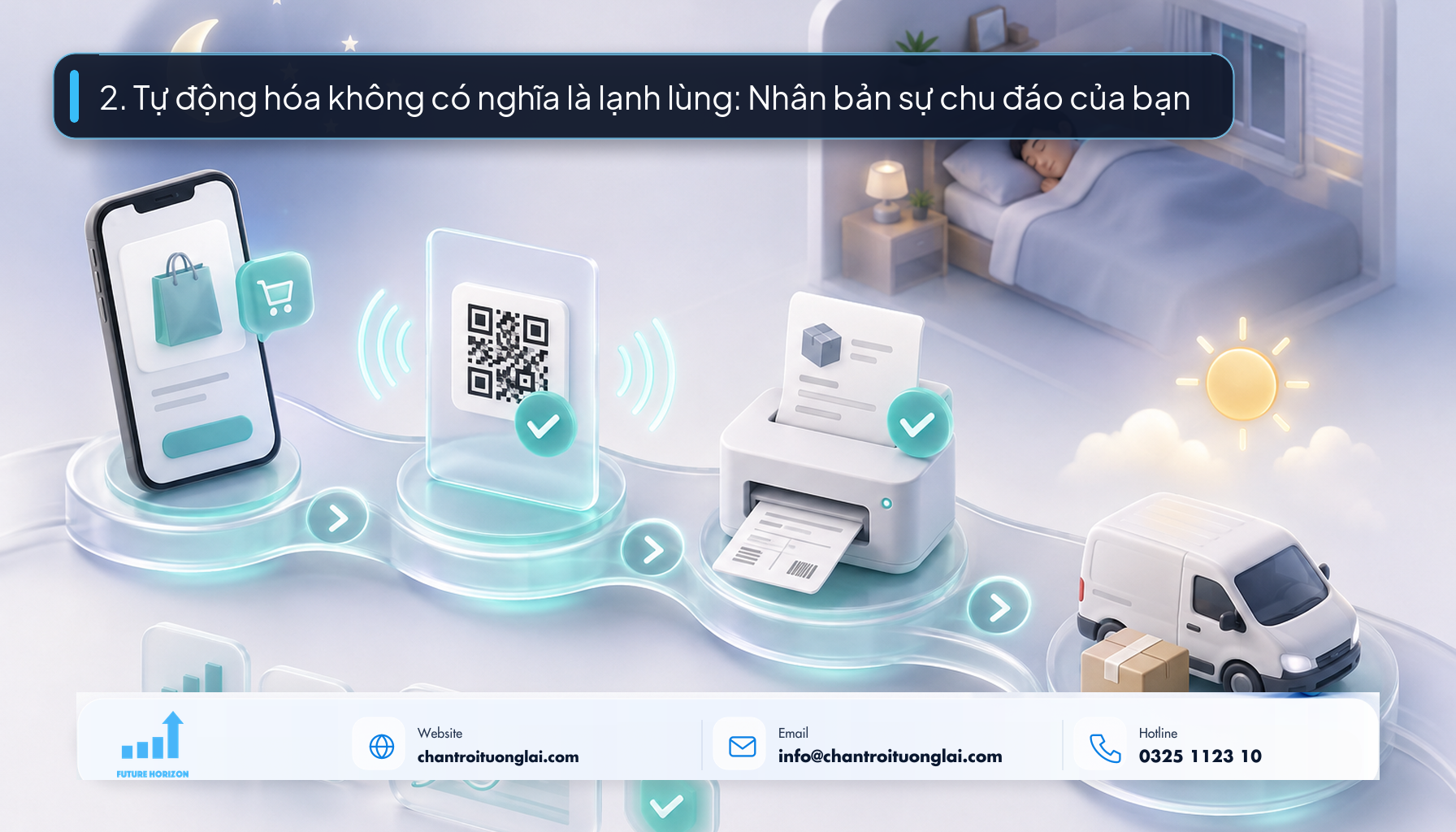 2. Tự động hóa không có nghĩa là lạnh lùng: Nhân bản sự chu đáo của bạn