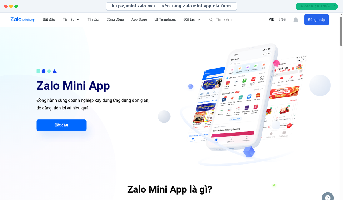 mockup zalo platform - Zalo Mini App Là Gì? Cẩm Nang Toàn Diện Về Kiến Trúc, Chi Phí Và Ứng Dụng Đột Phá Doanh Thu Năm 2026 1 Giao diện thực tế của nền tảng Zalo Mini App
