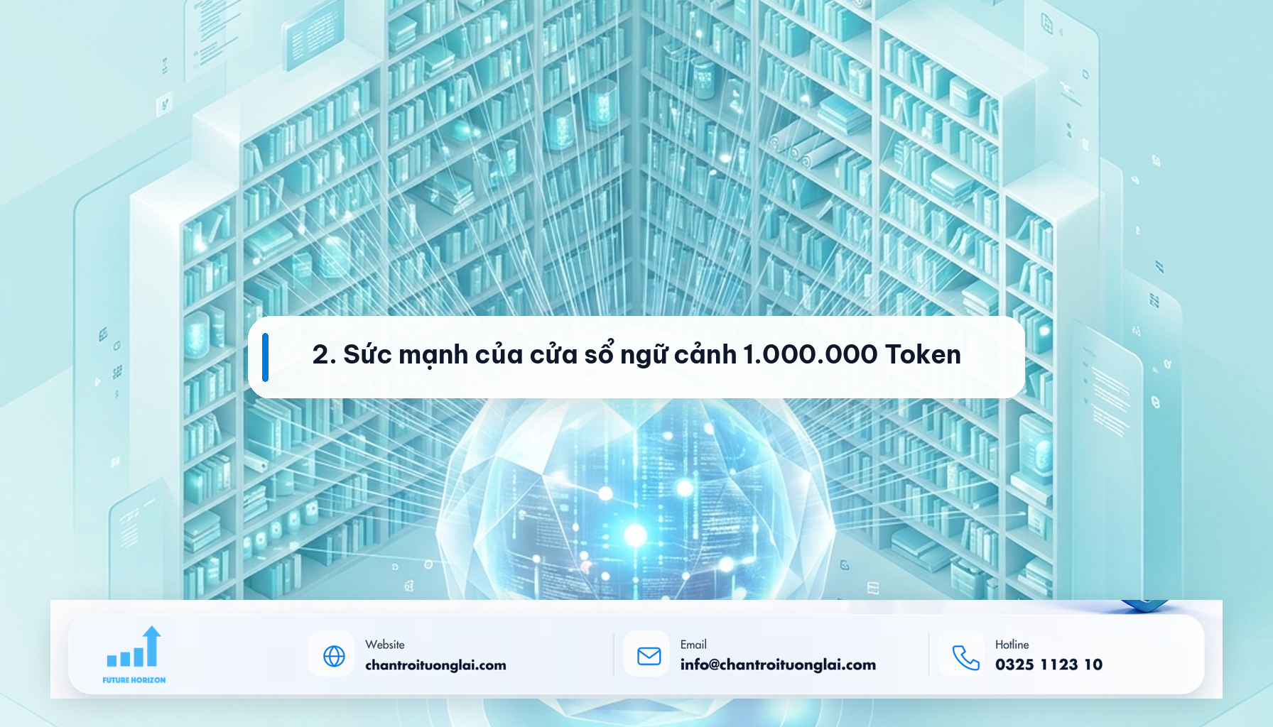 2. Sức mạnh của cửa sổ ngữ cảnh 1.000.000 Token Minh họa 2. Sức mạnh của cửa sổ ngữ cảnh 1.000.000 Token theo phong cách Fluent 2.5D