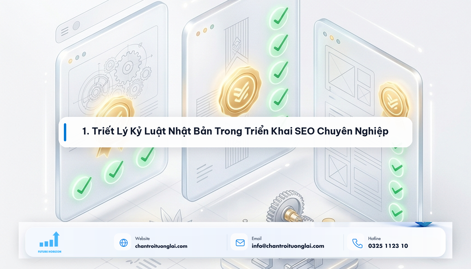 Minh họa 1. Triết Lý Kỷ Luật Nhật Bản Trong Triển Khai SEO Chuyên Nghiệp theo phong cách Fluent 2.5D